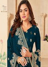 Blooming Vichitra with Embroidery Work WITH servosaki diamond Work Heavy Salwar suit Collections